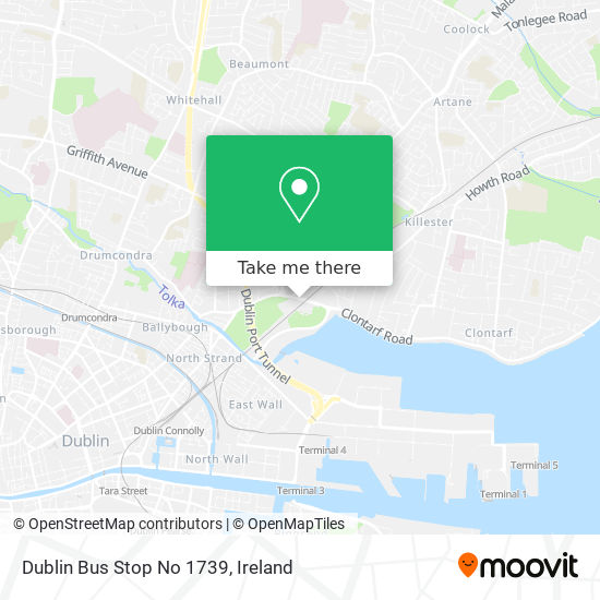 Dublin Bus Stop No 1739 map