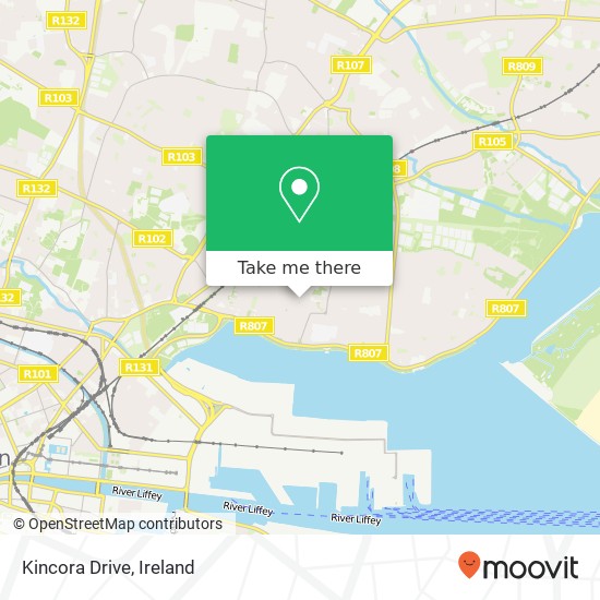 Kincora Drive map