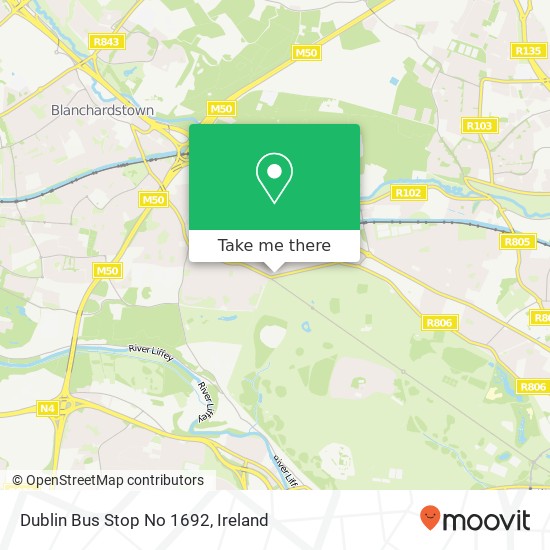 Dublin Bus Stop No 1692 plan