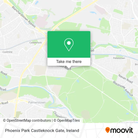 Phoenix Park Castleknock Gate map
