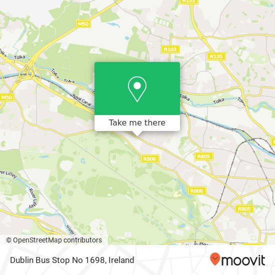 Dublin Bus Stop No 1698 plan