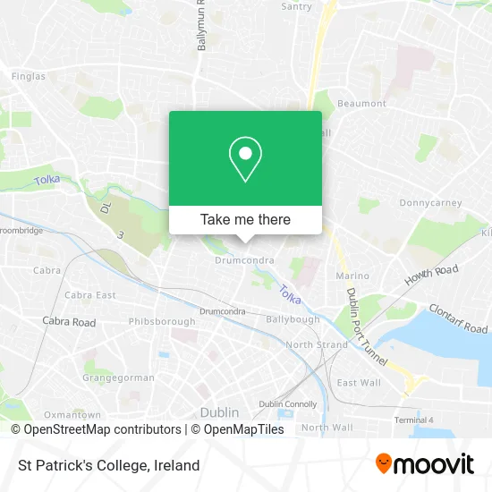 St Patrick's College map