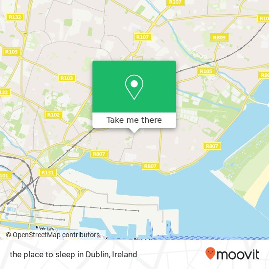 the place to sleep in Dublin map
