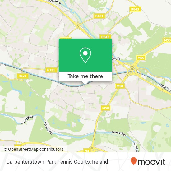 Carpenterstown Park Tennis Courts map