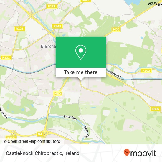 Castleknock Chiropractic map