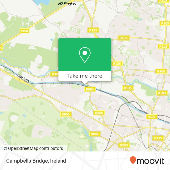 Campbells Bridge map