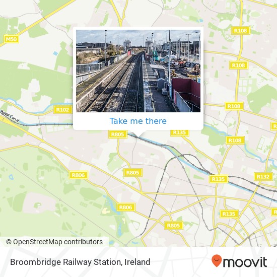 Broombridge Railway Station map
