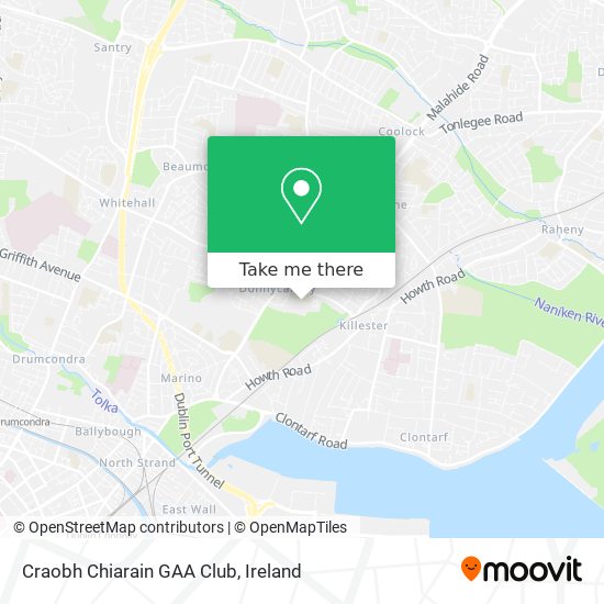 Craobh Chiarain GAA Club map