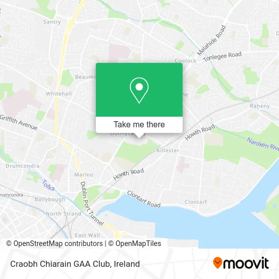 Craobh Chiarain GAA Club map