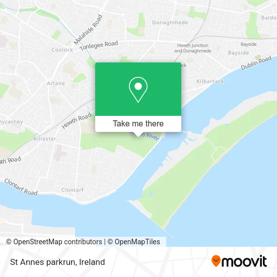 St Annes parkrun map