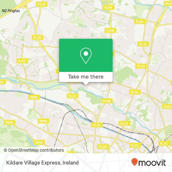 Kildare Village Express map