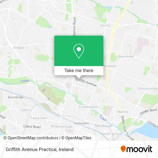 Griffith Avenue Practice map