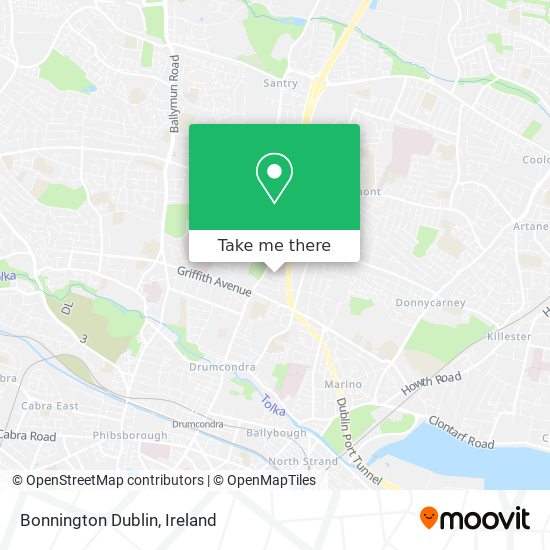 Bonnington Dublin map