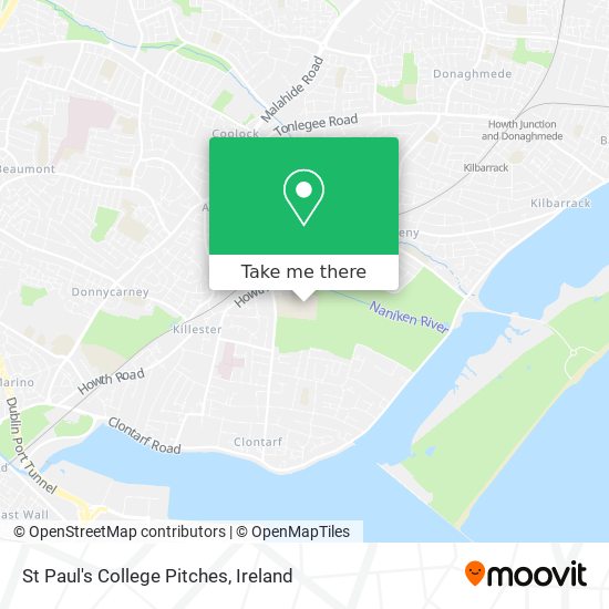 St Paul's College Pitches map