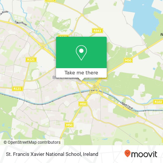 St. Francis Xavier National School map