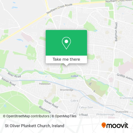 St Oliver Plunkett Church map