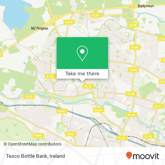 Tesco Bottle Bank map