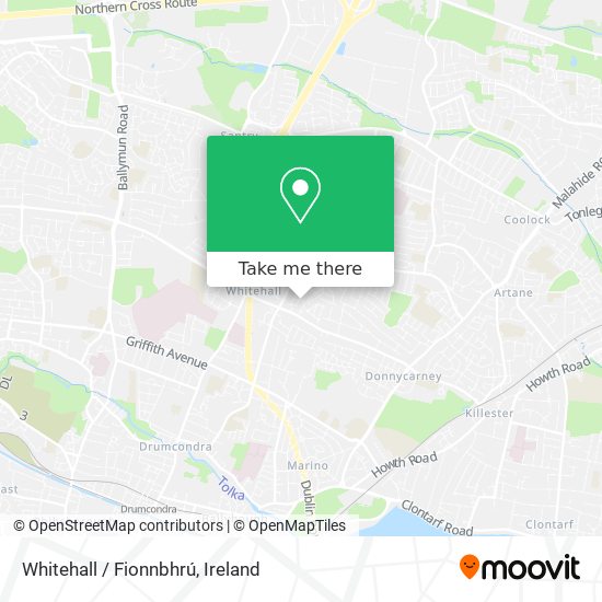 Whitehall / Fionnbhrú map