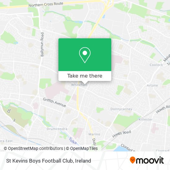 St Kevins Boys Football Club map