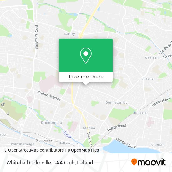 Whitehall Colmcille GAA Club map