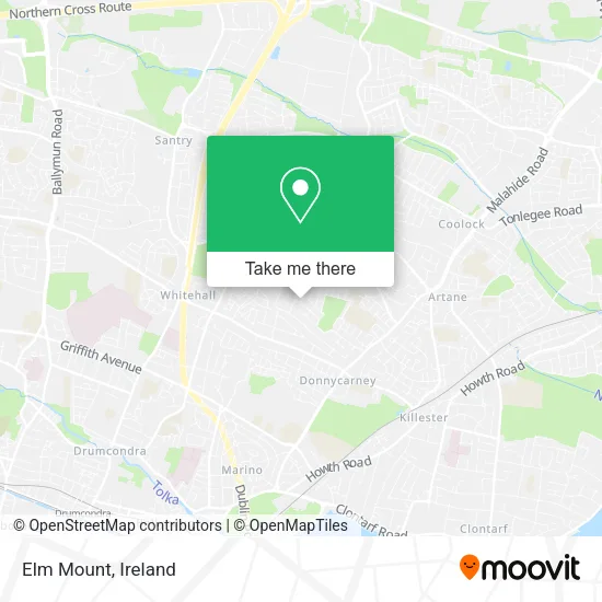 Elm Mount map