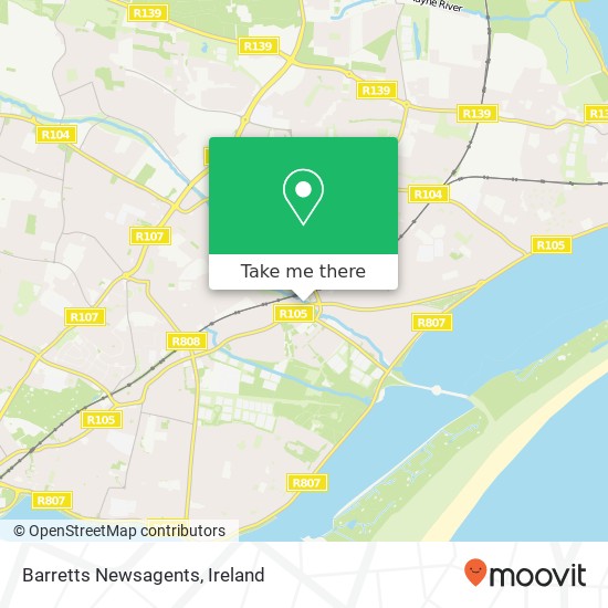 Barretts Newsagents map