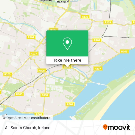 All Saints Church map