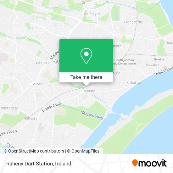 Raheny Dart Station map
