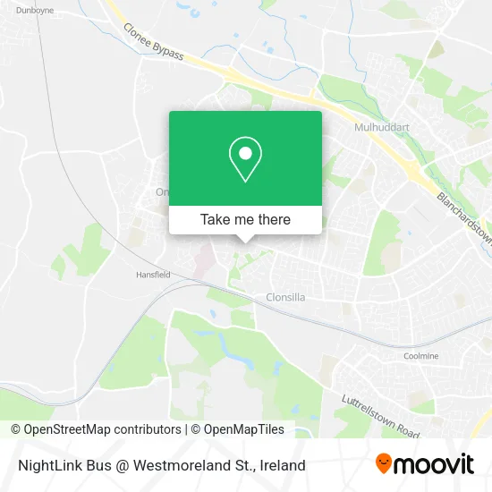 NightLink Bus @ Westmoreland St. map
