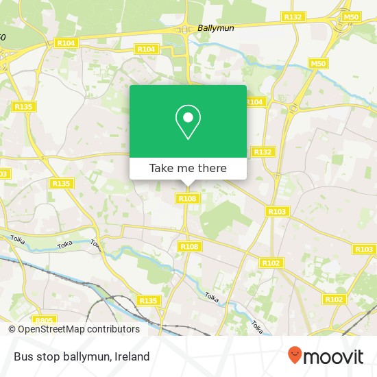 Bus stop ballymun map