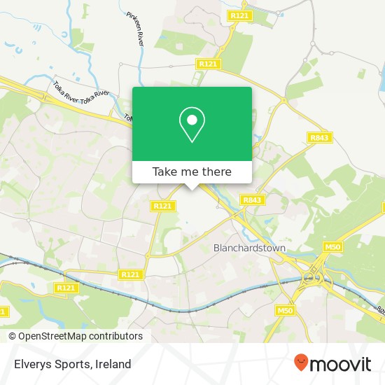 Elverys Sports map