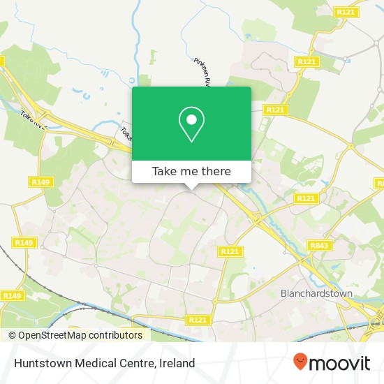 Huntstown Medical Centre map