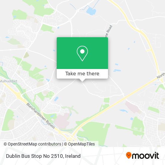 Dublin Bus Stop No 2510 map