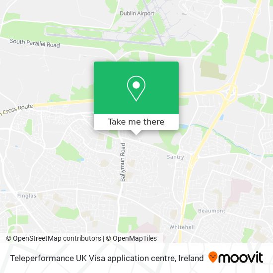 Teleperformance UK Visa application centre map