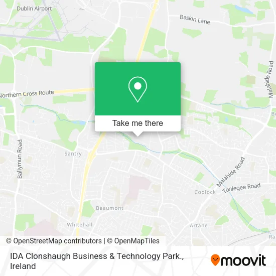 IDA Clonshaugh Business & Technology Park. map