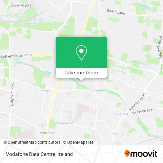 Vodafone Data Centre map