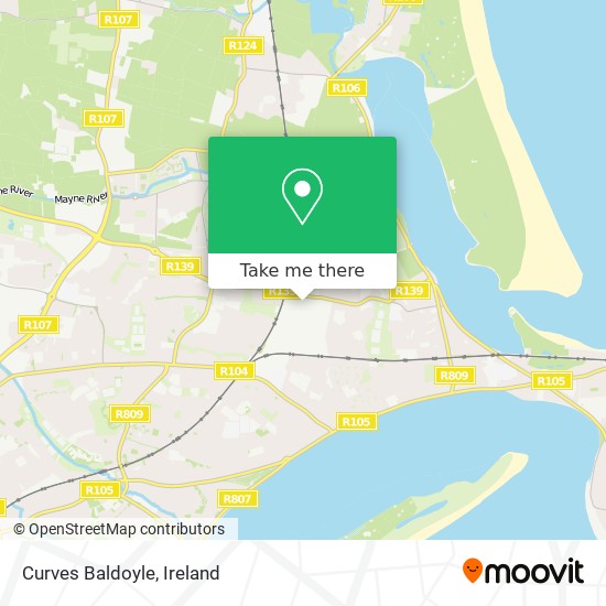 Curves Baldoyle map