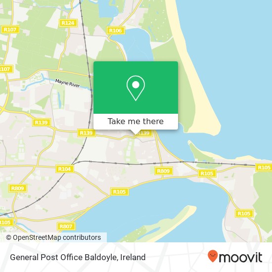 General Post Office Baldoyle map