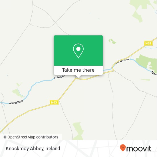 Knockmoy Abbey map