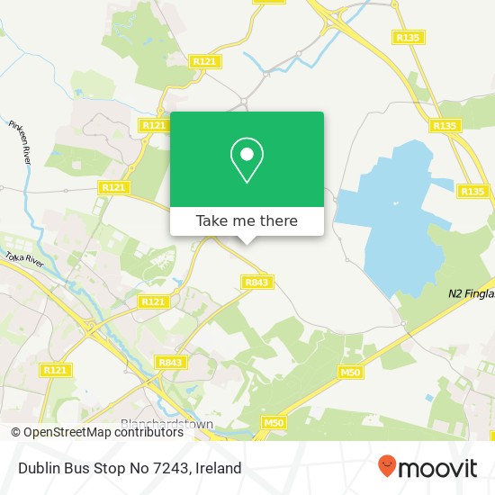 Dublin Bus Stop No 7243 map