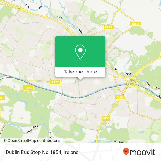 Dublin Bus Stop No 1854 plan