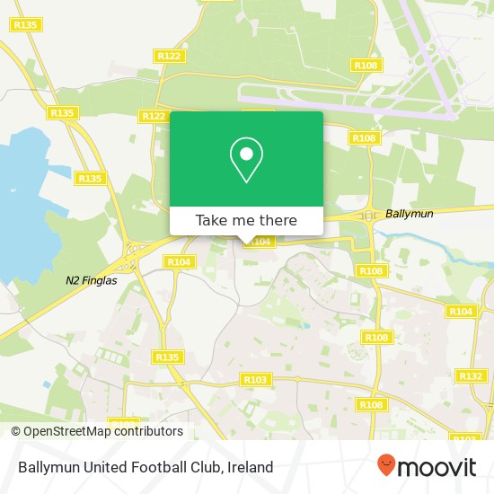 Ballymun United Football Club map