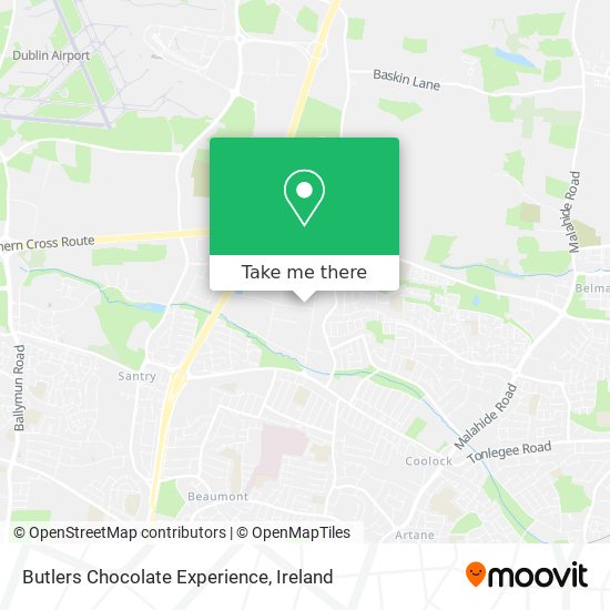 Butlers Chocolate Experience map