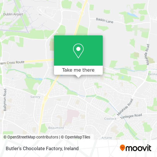 Butler's Chocolate Factory map