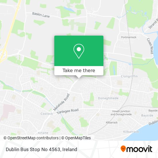 Dublin Bus Stop No 4563 map