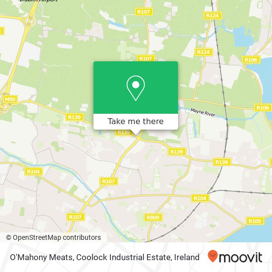 O'Mahony Meats, Coolock Industrial Estate map