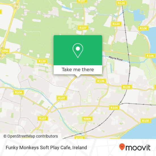 Funky Monkeys Soft Play Cafe map