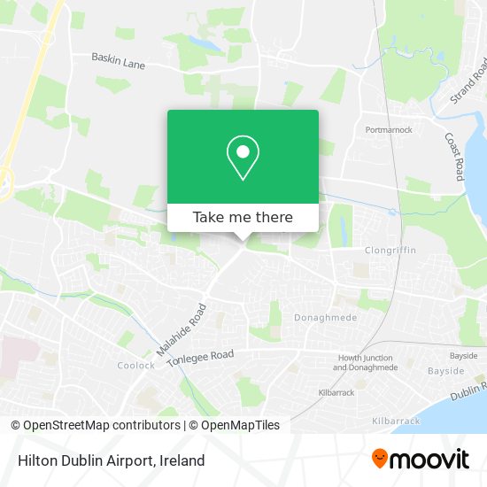 Hilton Dublin Airport map