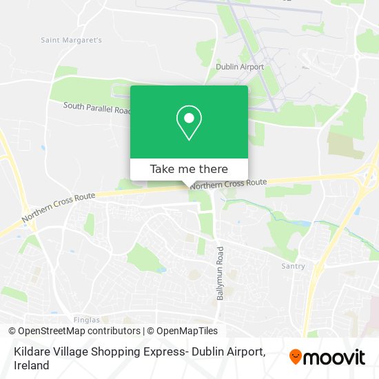 Kildare Village Shopping Express- Dublin Airport map