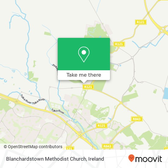 Blanchardstown Methodist Church map